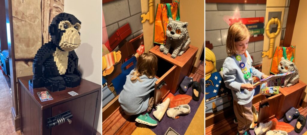 Legoland Castle and Hotel Scavenger Hunt Safe Combination, Lego Set and Goodies