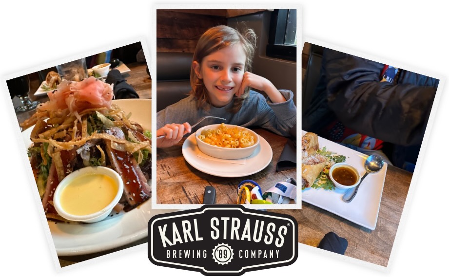 Karl Strauss Brewing Company is the best food option near Legoland California