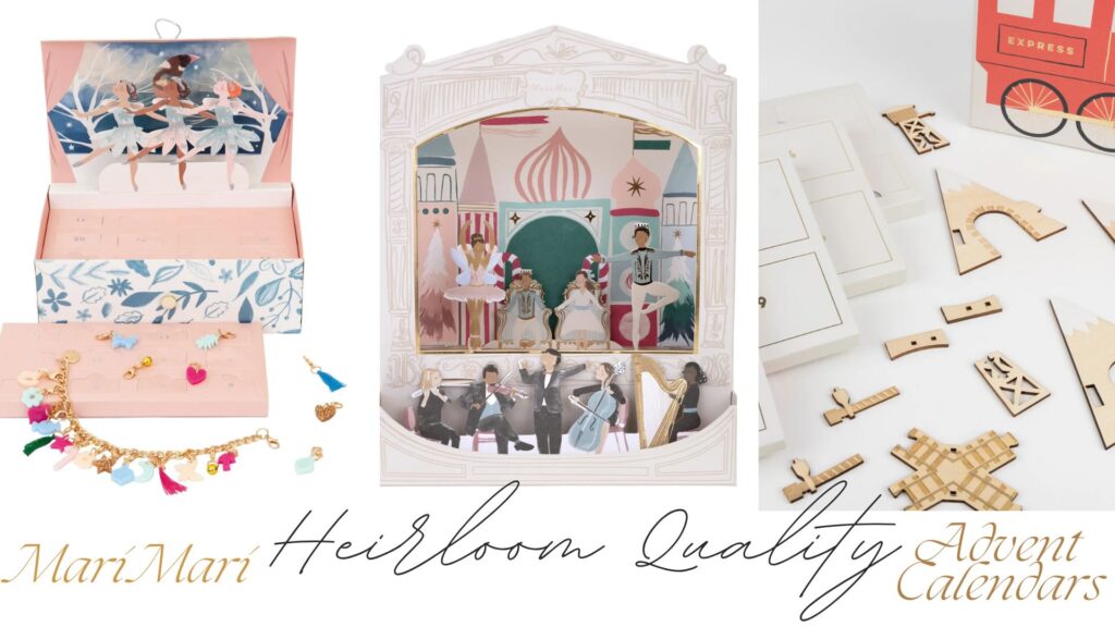 Meri Meri Heirloom Quality Advent Calendar with Charm Bracelet Theater Building Construction STEM Activities