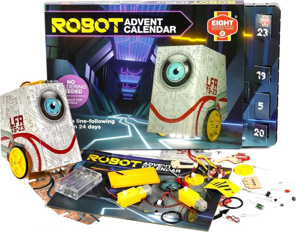 EIGHT Great Stuff To Make Brand ROBOT Advent Calendar 24 Day Countdown
