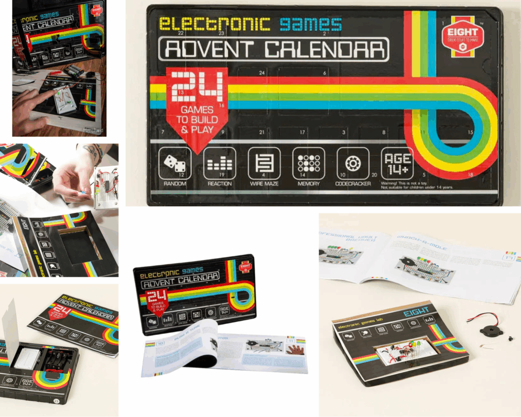 Eight Electronic Games Advent Calendar Building Kit