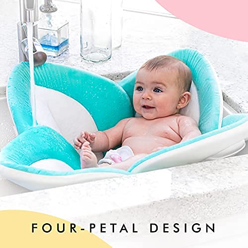 Newborn to six months old Blooming Bath Lotus - Baby Bath Seat for Sink - Premium Baby Bathtub - Newborn Bath Baby Essentials - 33"
