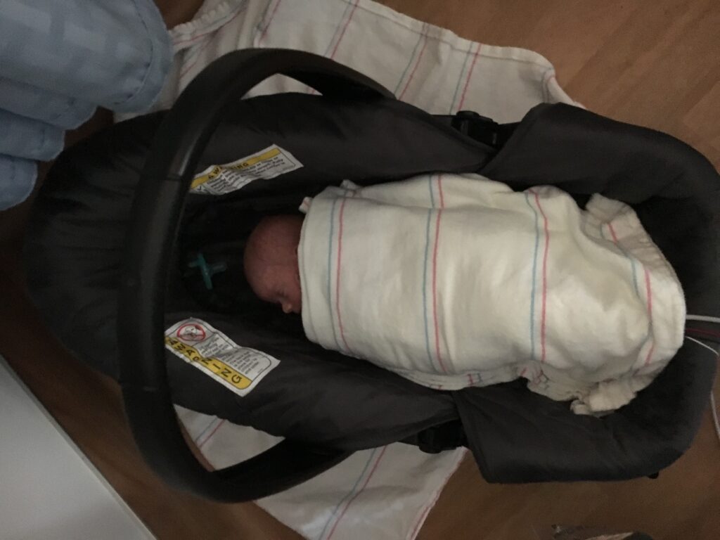 NICU Car Seat Test using the Cosco Dream Ride Latch Infant Car Bed