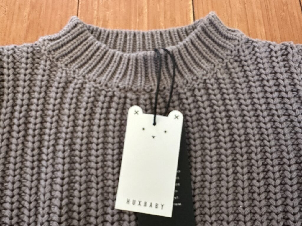 Huxbaby Chunky Jumper with Winter Ready Mock Neck turtleneck for Toddlers Kids