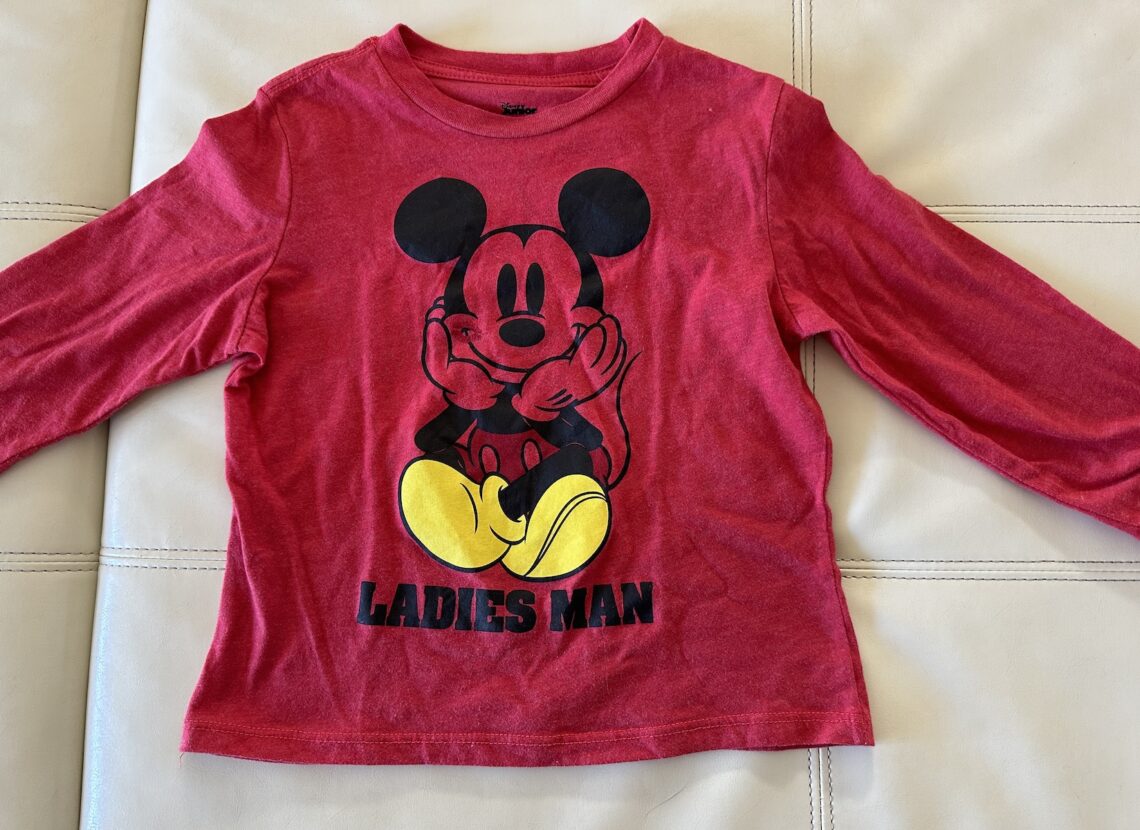 Mickey Mouse Ladies Man Valentine's Day Tee