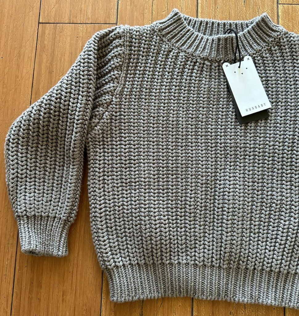Huxbaby Chunky Knit Thick Sweater for 5 Year Old