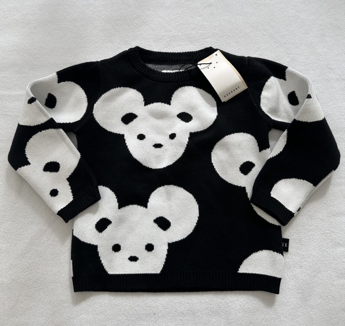Huxbaby Mouse Organic Cotton Knit Sweater
