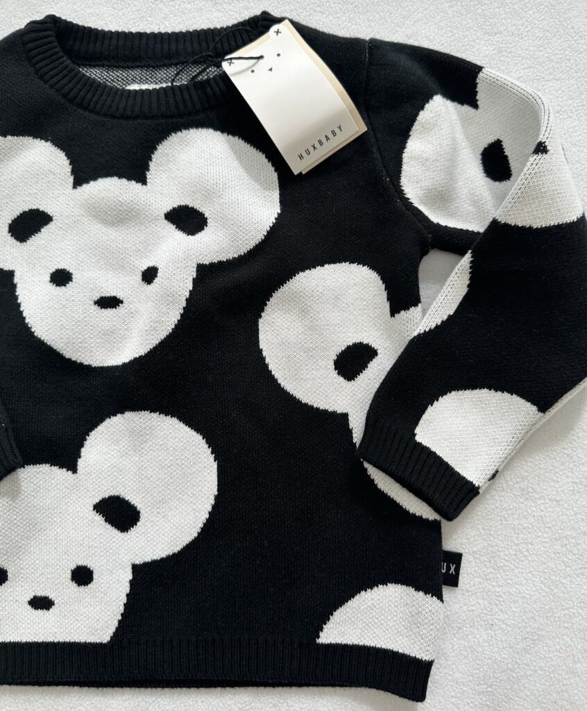 Huxbaby Hux Mickey Mouse All Over Print in size 4 Organic Cotton