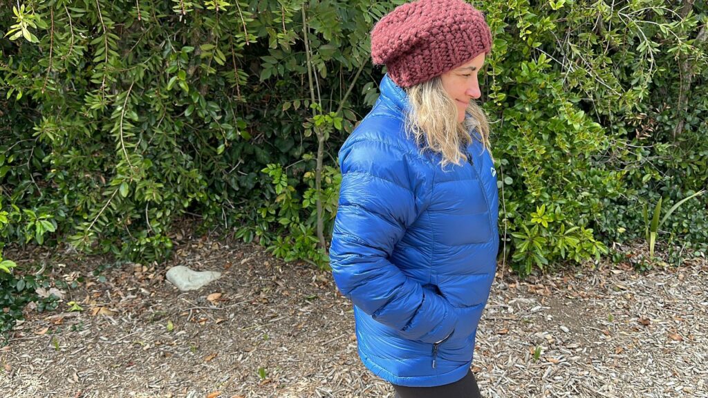 L.L. Bean Petite Model in 850 Ultralight Sweater Jacket