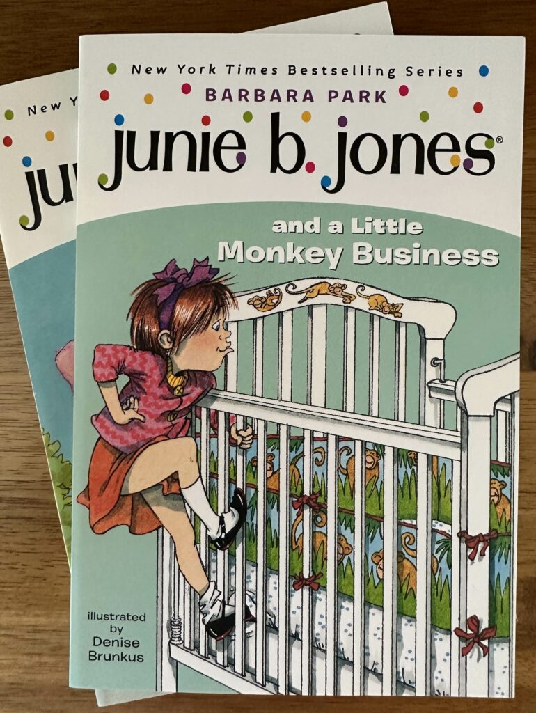 NYT Bestselling Kids' Series Barbara Park Junie B. Jones and a Little Monkey Business Book #2 in the Kindergarten Complete Box Set get it on Amazon