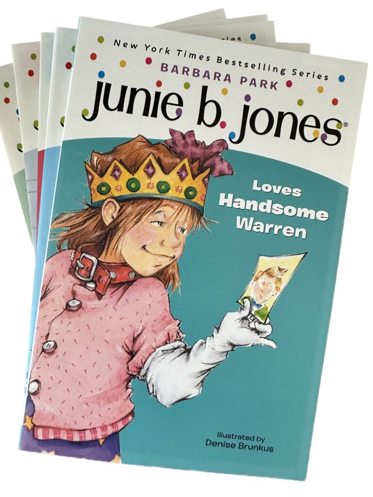 Book number #7 in the Kindergarten Complete Box Set of Junie B. Jones books is Junie B. Jones LOVES Handsome Warren. There is a new kid in kinder and he's adorable!