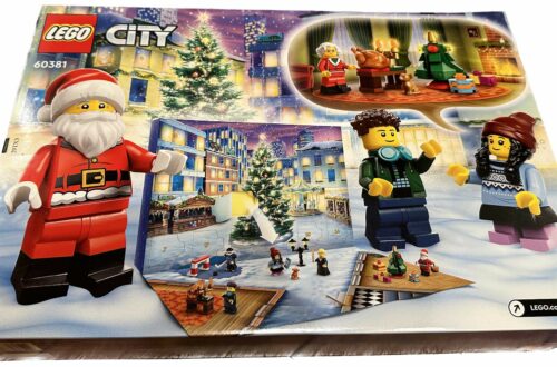 LEGO City 60381 Advent Calendar with Turkey, Cat, Mr and Mrs Santa Claus and More. A great gift to count down to Christmas with your Kindergartener 1st Grader or 2nd Grader