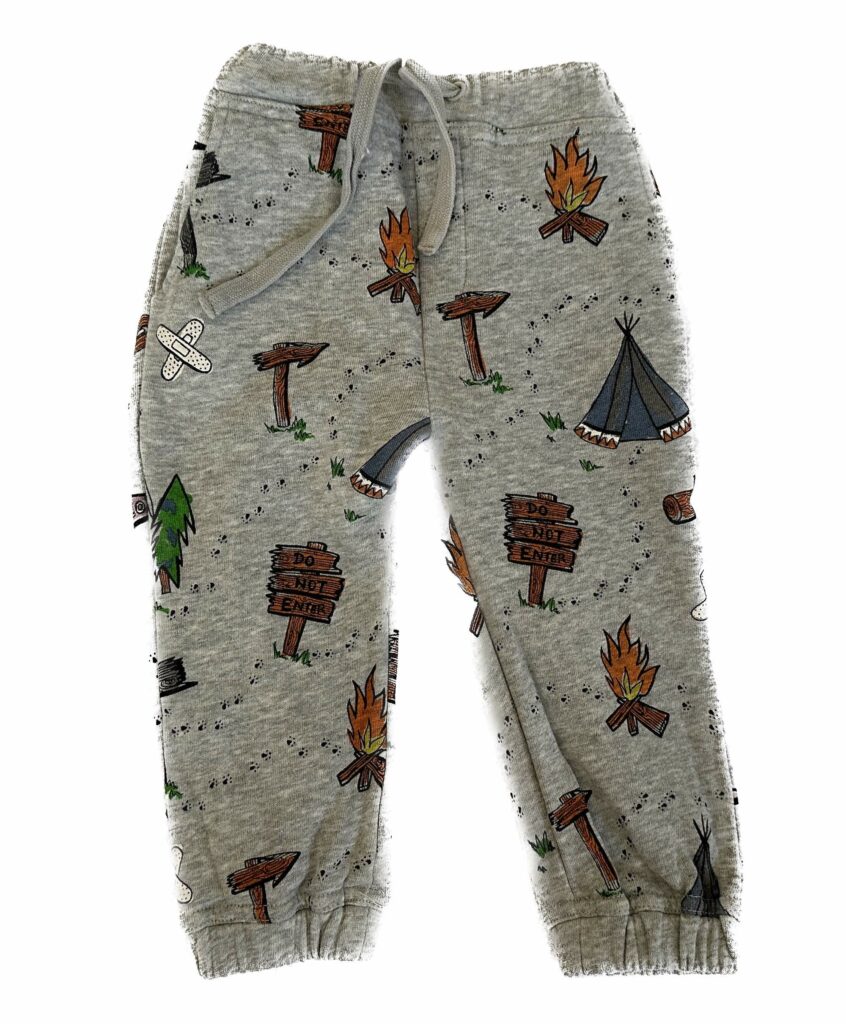 Stella McCartney Kids Camp Print Sweat Pant size 2T, 2 Years, 24 Months for Boys and Girls
