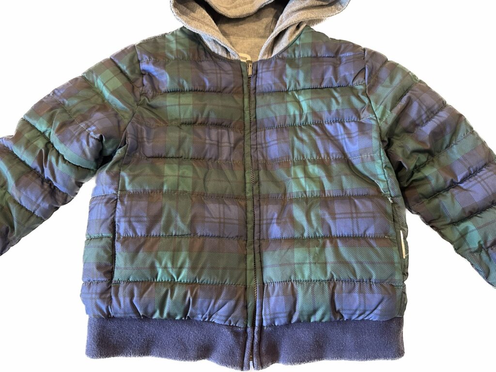 GAP By SJP Puffer coat Close up on the puffy quilting