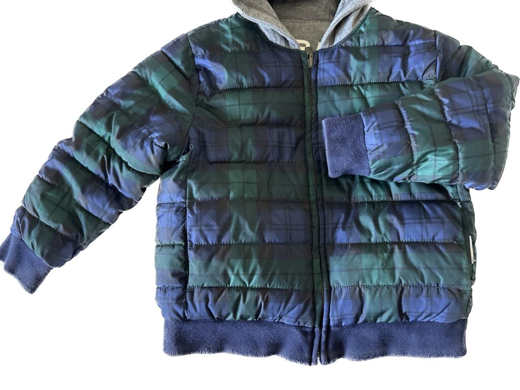 Damage of the banding on the GAP Puffer Coat for kids
