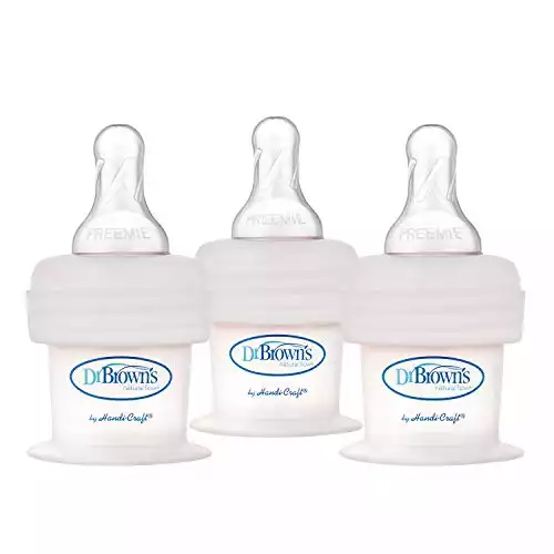 Dr. Brown's First Feeder Bottle with Preemie Nipple - 15cc - 3pk