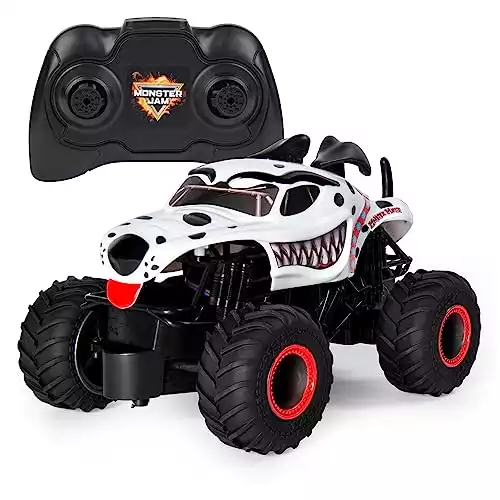 Monster Jam, Official Monster Mutt Dalmatian Remote Control Monster Truck for Boys and Girls, 1:24 Scale, 2.4 GHz, Kids Toys for Ages 4-6+