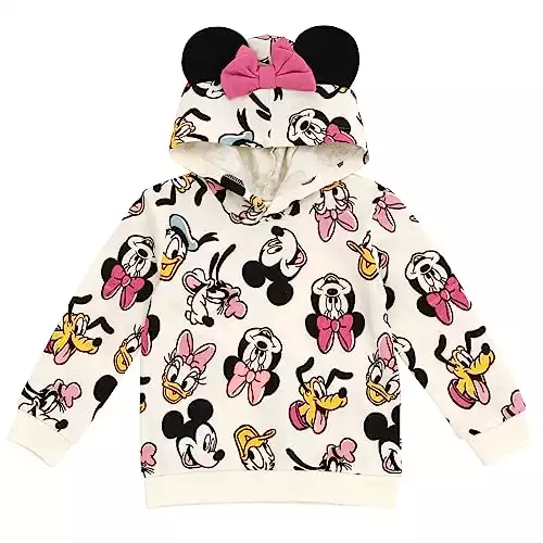 Disney Mickey & Minnie Mouse Pullover Hoodie with Bow