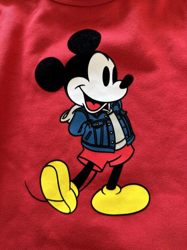 Velour Velvet Accent on Mickey Mouse GAP Sweatshirt