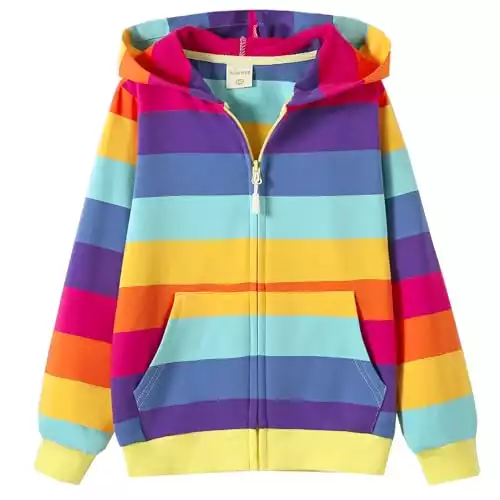 Toddler Rainbow Zipper Sweatshirt