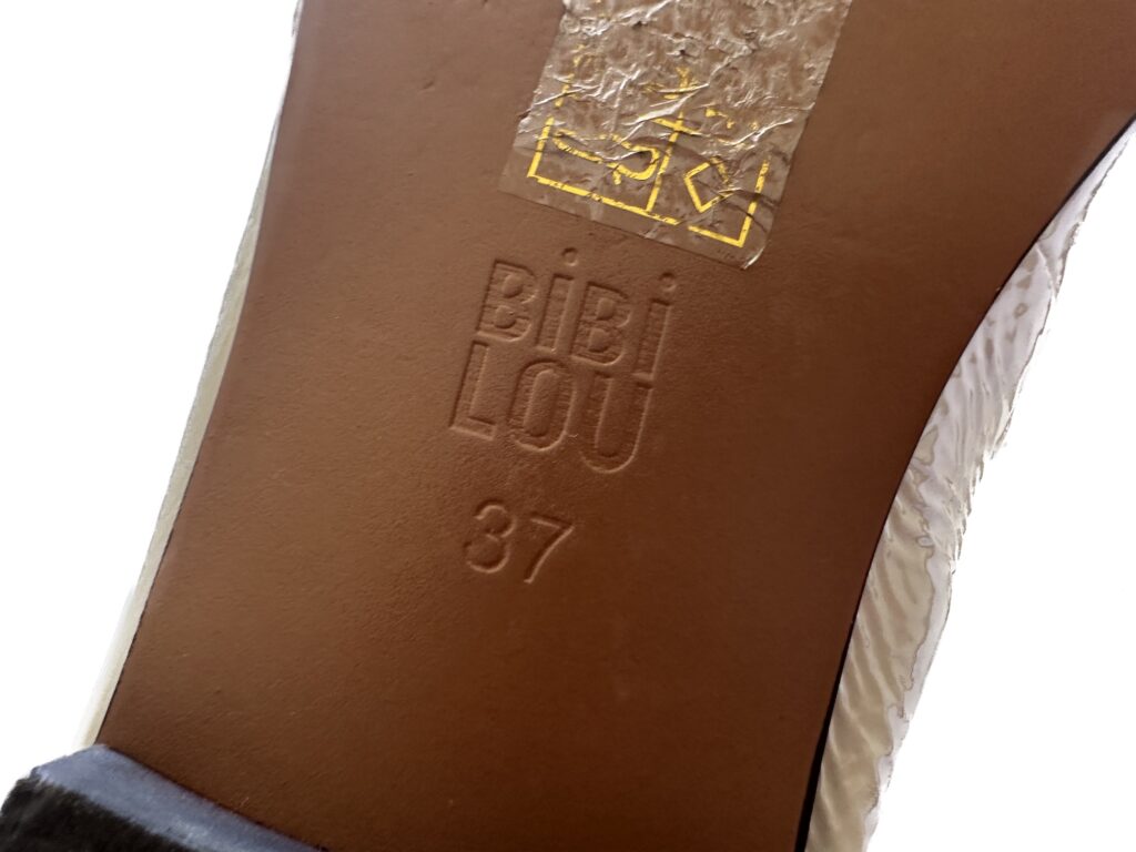 Bibi Lou 37 Loafer Logo on the Soles of the shoe