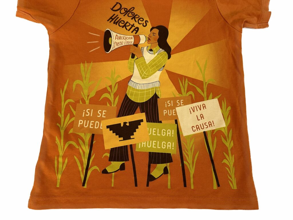 Piccolina Kids Trailblazer T-shirt featuring Labor Leader Activist Dolores Huerta