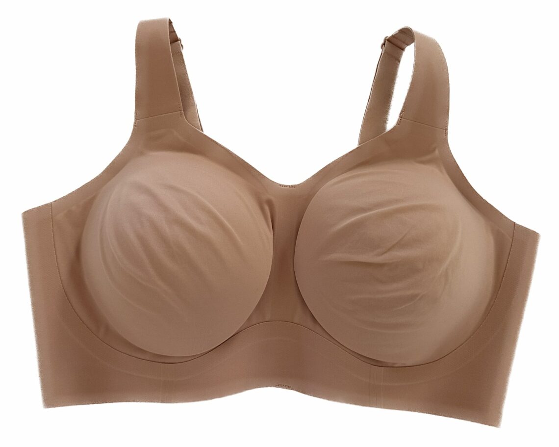 Evelyn & Bobbie / Evelyn and Bobbie The Beyond Full Coverage Wireless Sculpting Bra in Himalayan Salt size Large Perfect for Full Figure Curvy Large Bust