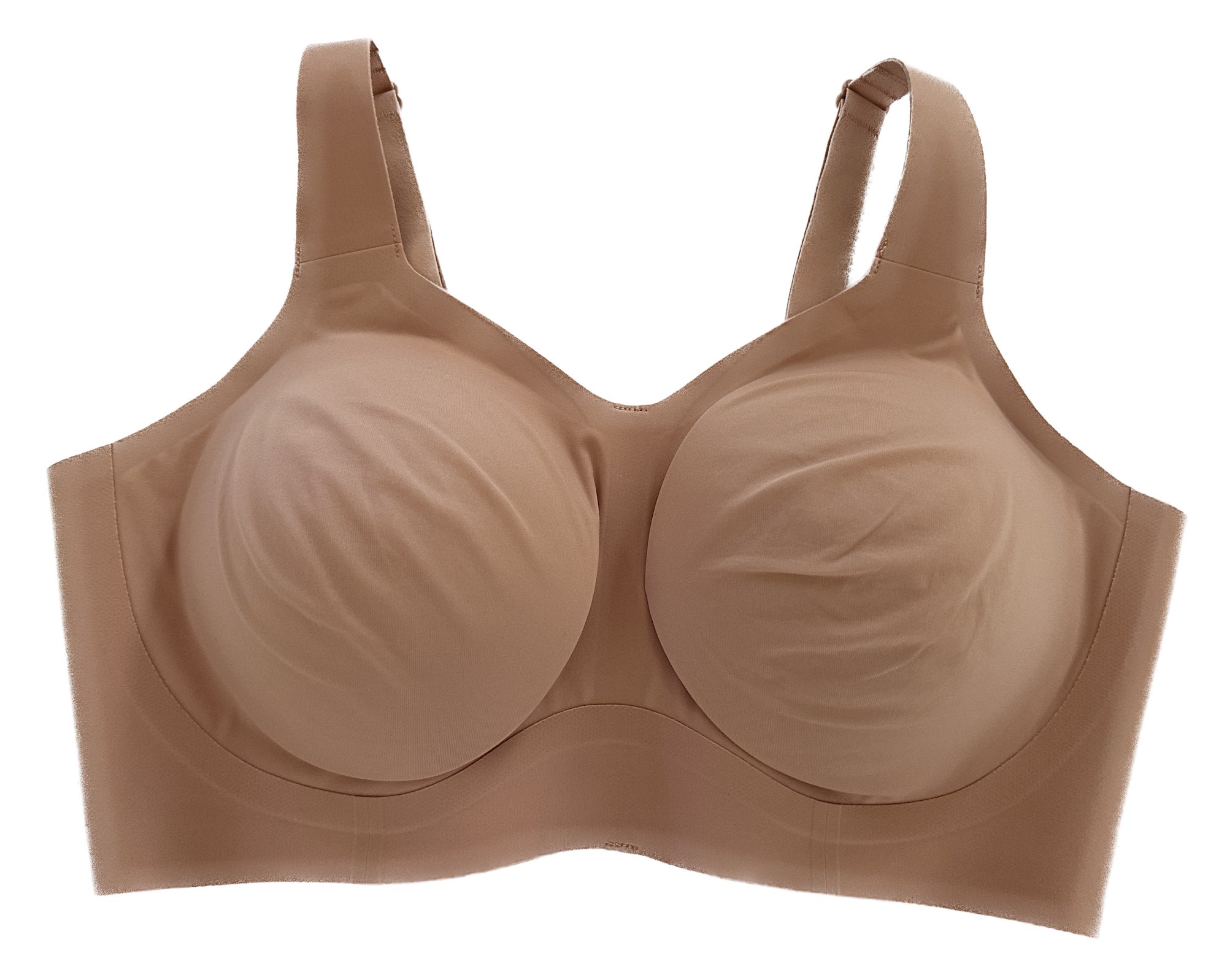 Evelyn and Bobbie The Beyond Full Coverage Wireless Sculpting Bra in Himalayan Salt size Large Perfect for Full Figure Curvy Large Bust